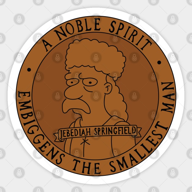 Jebediah Springfield Sticker by saintpetty